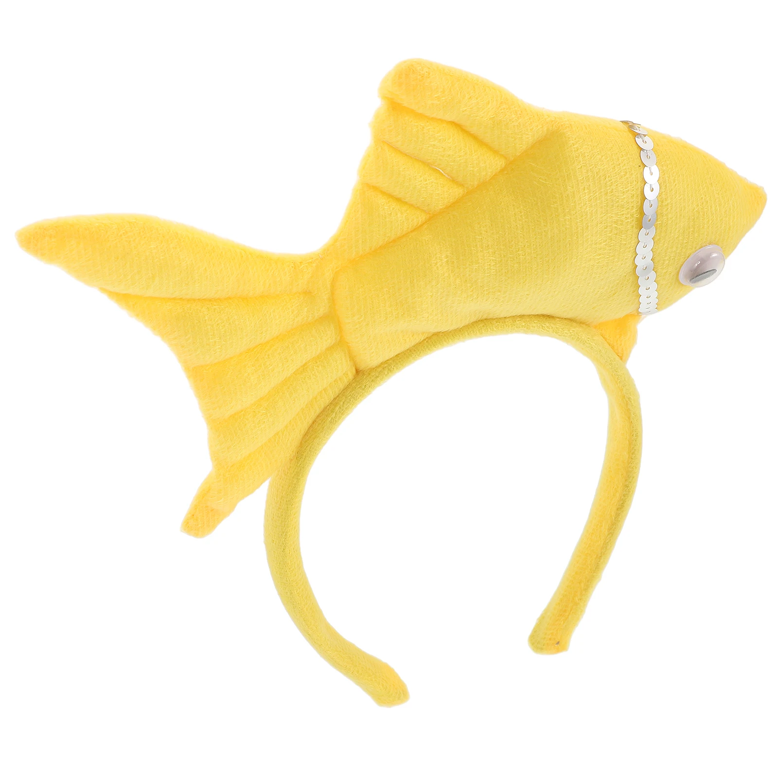 عصابة رأس على شكل سمكة ذهبية للأطفال، أغطية رأس على شكل حيوانات مجسمة باللون الأحمر، حفلة الهالوين، أزياء أعياد ميلاد الأطفال، شعر على شكل سمكة