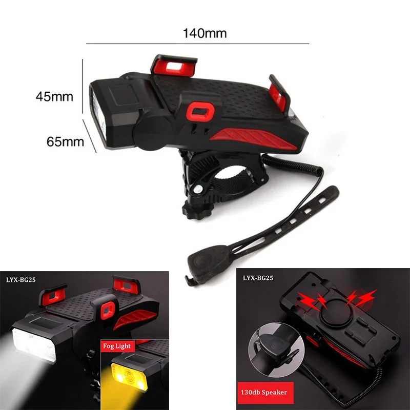 

4000mAh Bicycle Light Yellow Fog Lights Up and Down Adjustable Head T6 Bike Led Lamp USB MTB Headlight Cycle Riding Equipment