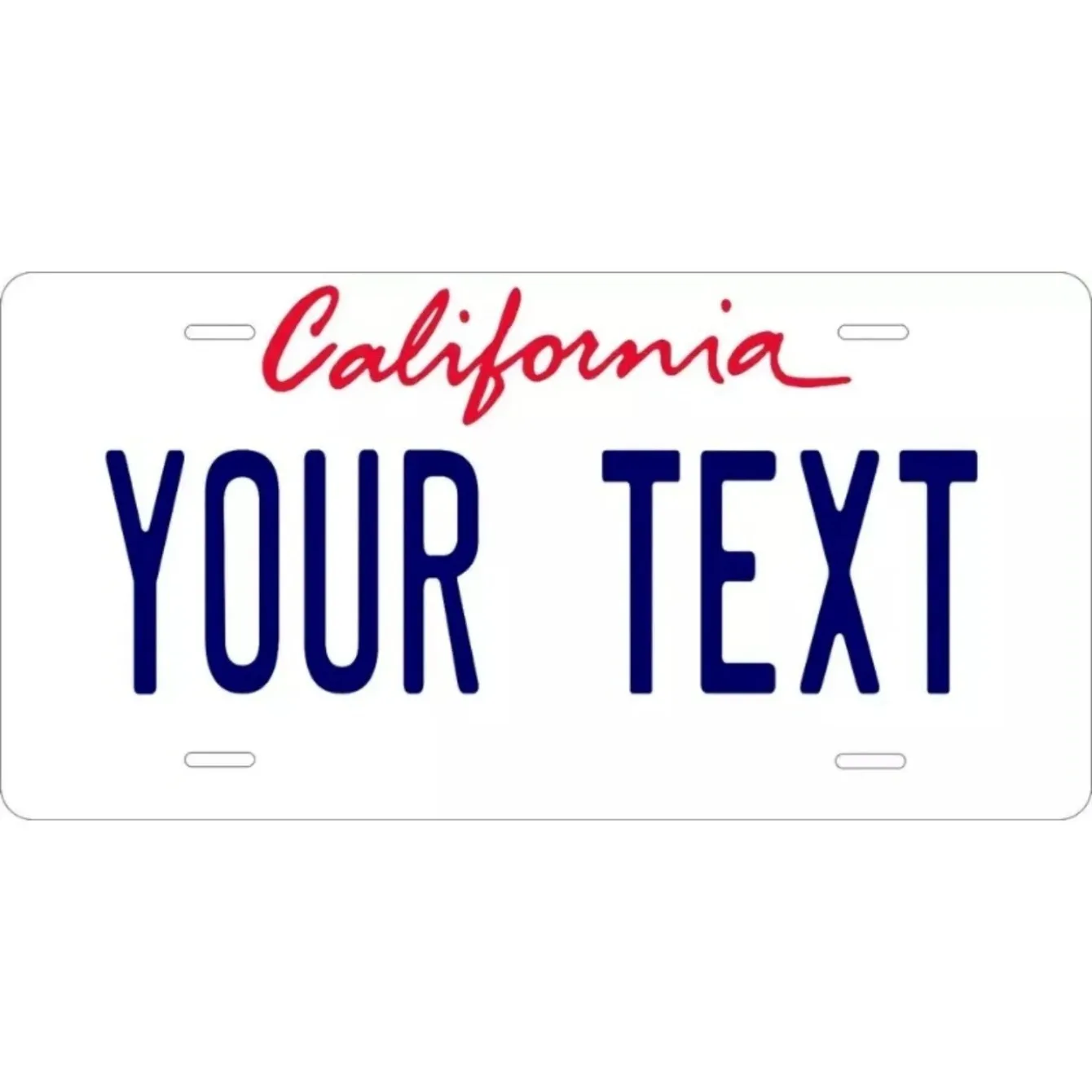 لافتة لوحة ترخيص CA من الألومنيوم مخصصة مع نصك - ملصق اسم شخصي للبار والمقهى، 12 × 6 بوصة. #4