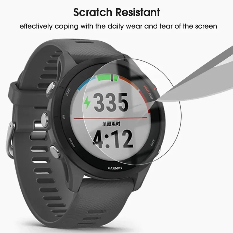 حافظة حماية 2 في 1 + واقي شاشة لـ Garmin Foreruner 255 غطاء حماية ناعم من مادة البولي يوريثان الحراري غطاء من الزجاج المقسى #3