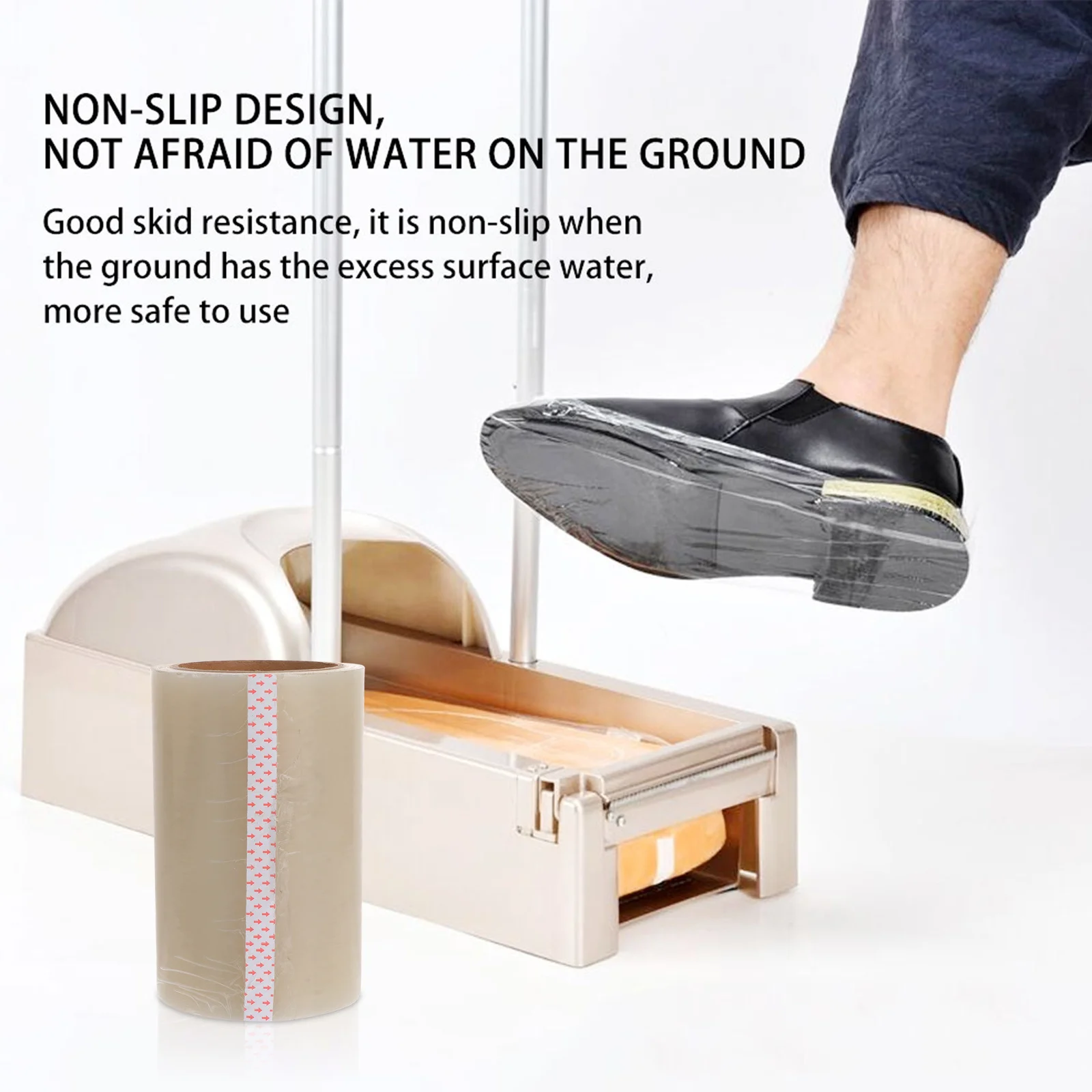 Shoe Covers Disposable Plastic Shoe Protectors Non-Slip Dust Proof For Home Factory Clean Room Machine Use