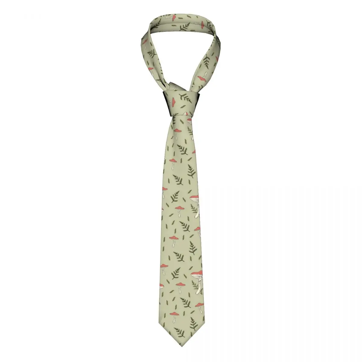 

Casual Arrowhead Skinny Wild Rosehip Berries Pattern Necktie Slim Tie For Party Formal Tie