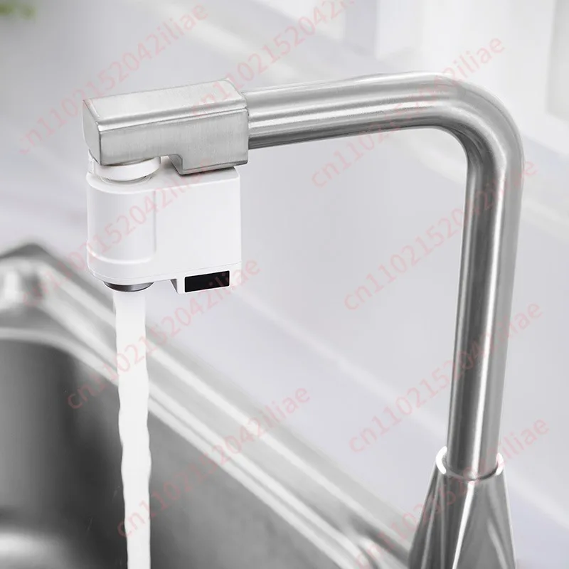 Automatic Water Saver Tap Smart Sensor Faucet Infrared Anti-overflow Kitchen Bathroom Inductive Nozzle Saving Device