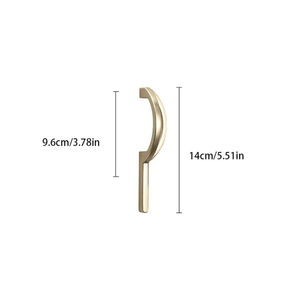 

Gold Chinese Style Cabinet Handles Unique Line Design New Design Gold Wardrobe Pulls Comfortable Grip Durable