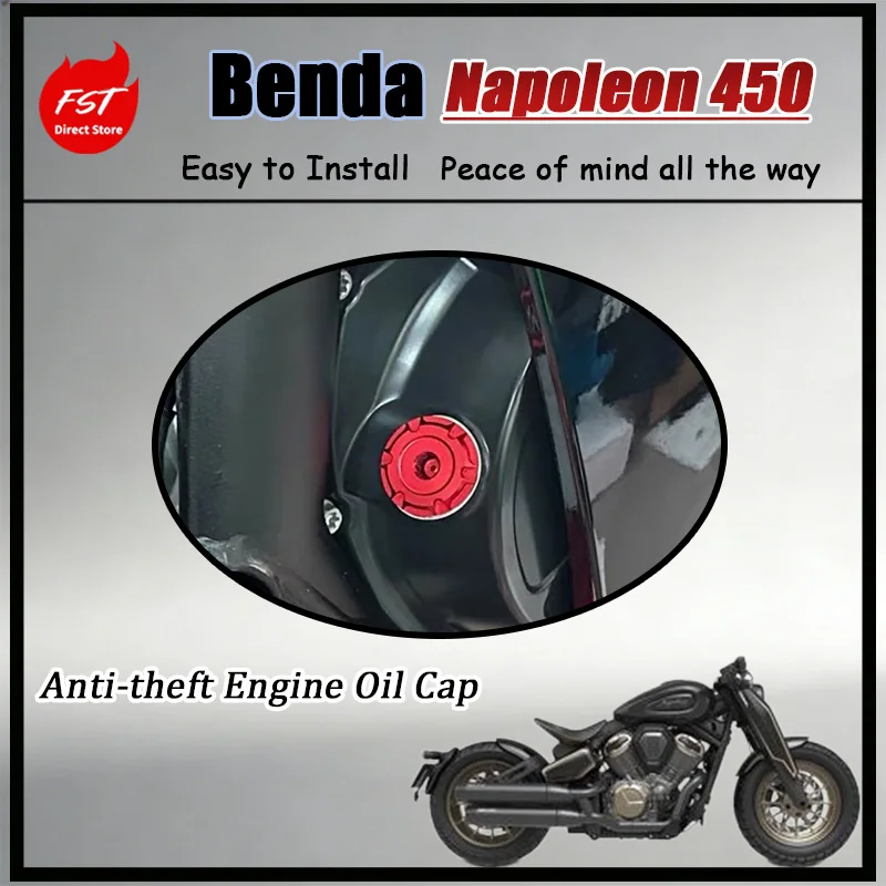 

FOR Benda Napoleon 450 Chinchilla LFC700 Grey Stone Non-Destructive Install Anti-Theft Oil Plug Cover for Automotive Engines