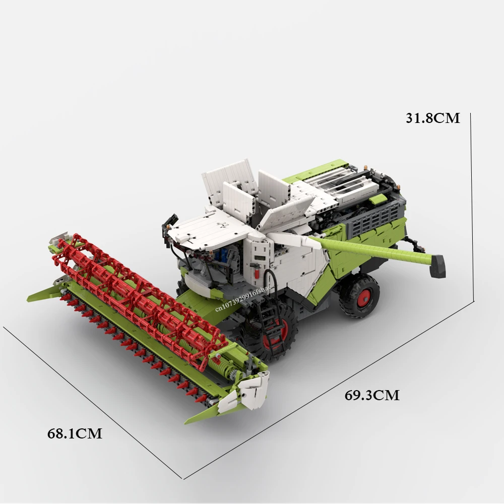 6965PCS RC Claas Lexion 8900 Combine Harvester and Cerio 930 Header creative ideas Children Toy Technology Blocks Gift MOC-71485