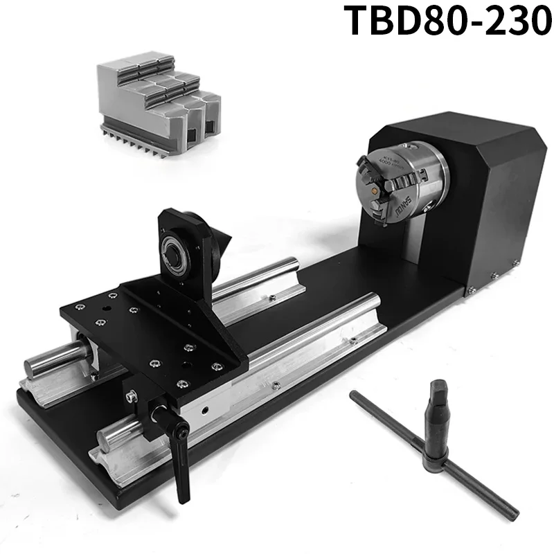 Rotary Fixtures for Laser Engraving Machines, Chucks/Stepper Motors, Rotary Engraving Accessories, Rotary Axes