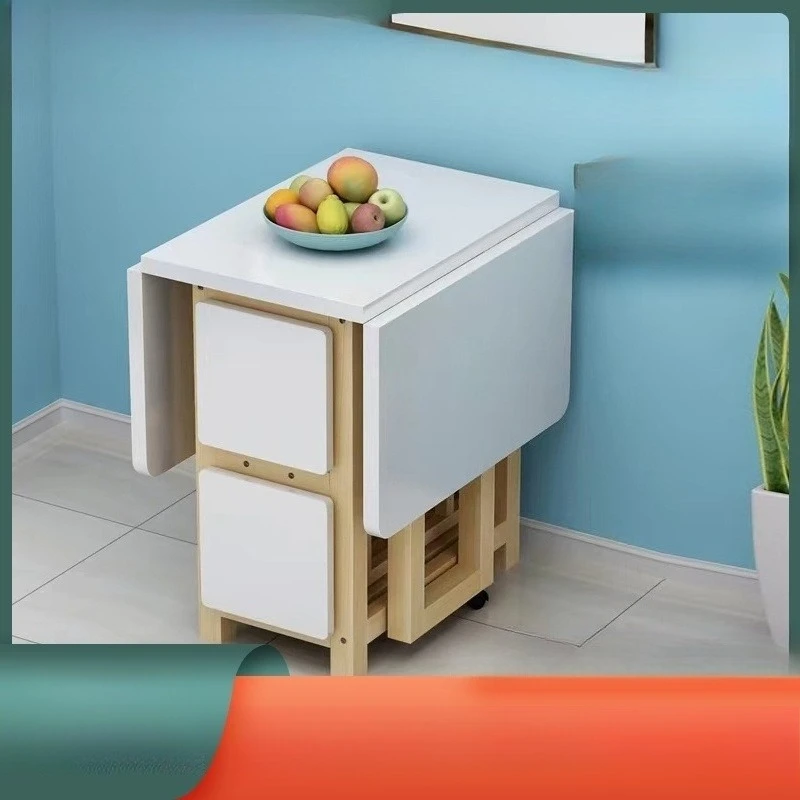 

Small apartment dining table retractable new folding dining table simple dining table household