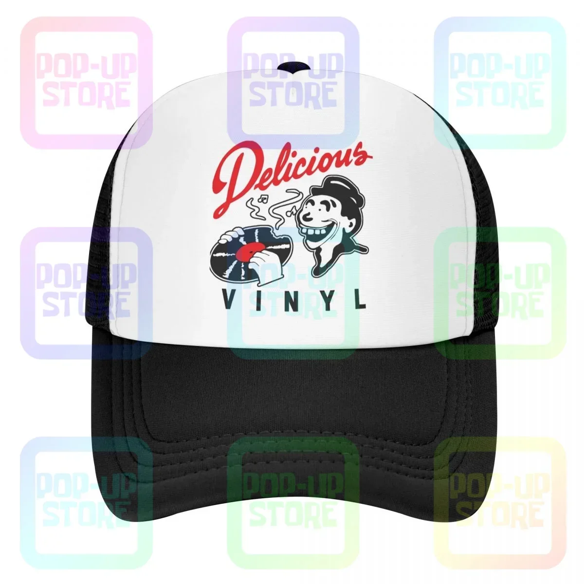 Deliciosa técnica de vinil Serato Dj Hip Hop Pioneer Numark Música Boné de beisebol Chapéus de caminhoneiro Estilo respirável