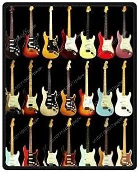 Picture 4: Custom Art Guitar Pattern Bed/Sofa Soft Throw Blanket Custom blankets