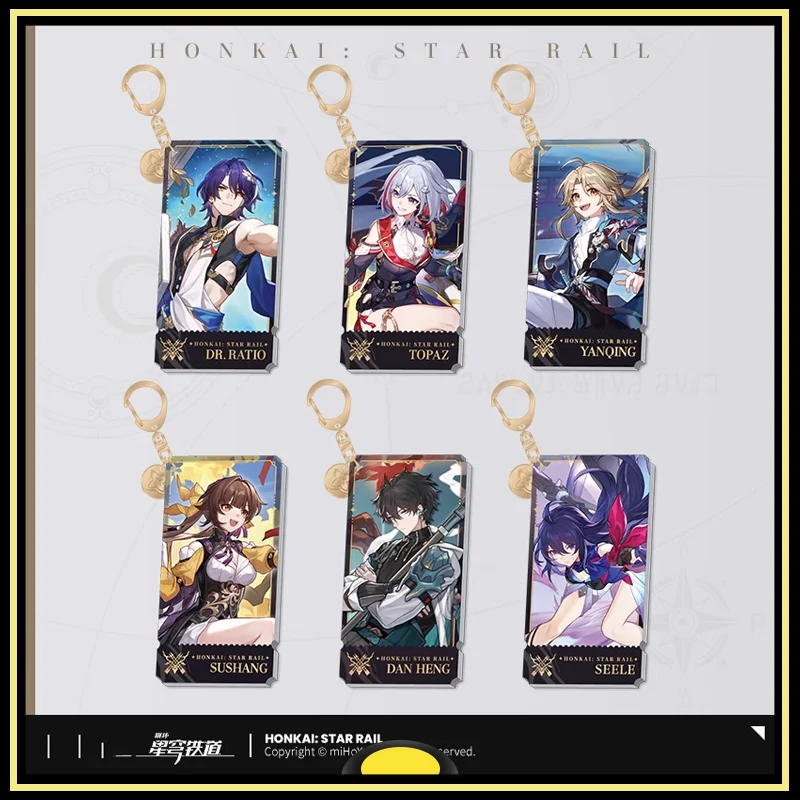 

Honkai Star Rail Peripheral products Acrylic standing card Dan Heng Seele Yanqing DrRatio Drawing Acrylic pendant cards original