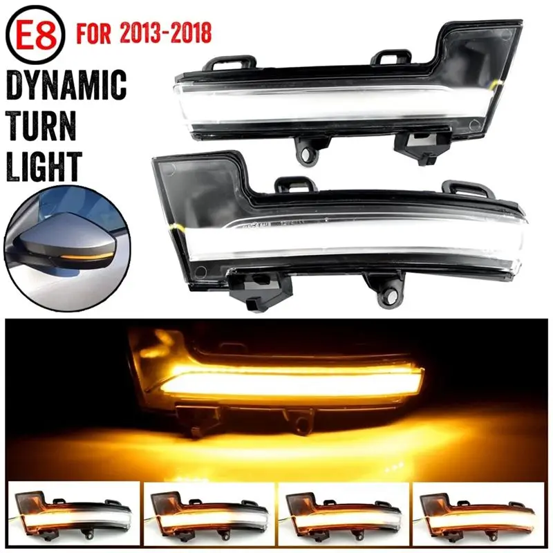 Reliable-Car LED Dynamic Rearview Mirror Light Side Turn Signal Light For Skoda Octavia Mk3 A7 5E T-Roc Troc T-Cross 2014-2020
