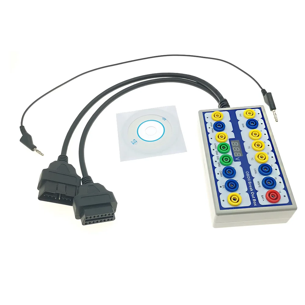 OBDII Protocol Detector BreaK OUT BOX16pin interface signal adapter