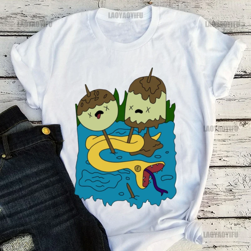 2024 Summer Men's Clothing Rock Chewing Princess Casual Cotton T-Shirt Adventure Time T-shirt Funny Marceline Gift Fashion