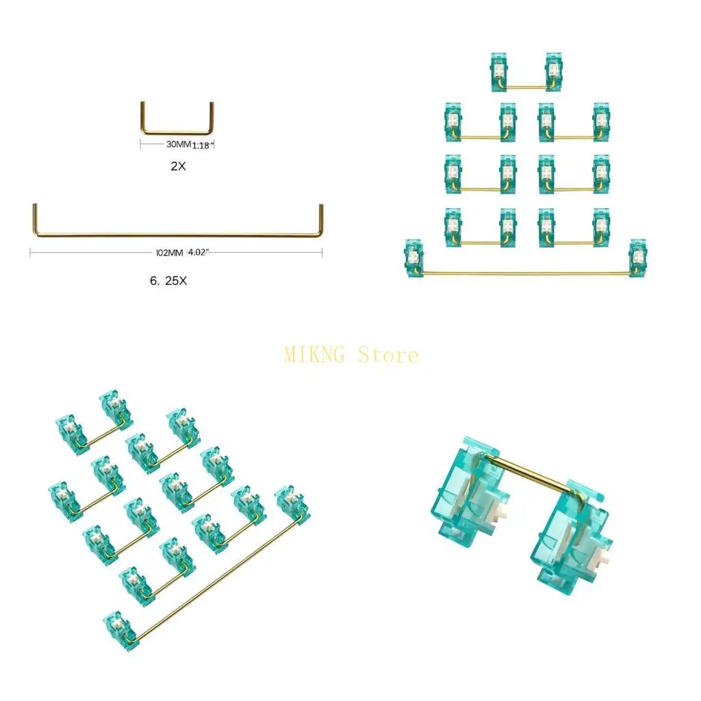 Steel Wire Plate Mount Screw Stabilizers 6.25U for Cherry Mechanical Keyboard best sale