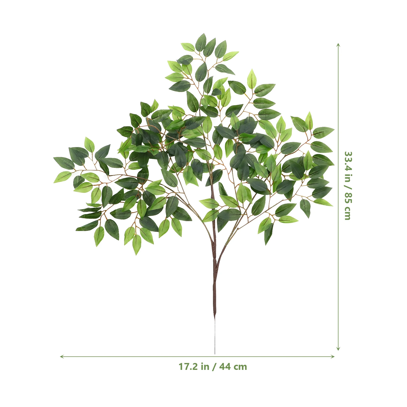 محاكاة ورقة ديكور معلق 12 بوصة لزواحف تررم وهمية نباتات الروطان الموئل الديكور مخبأ طبيعي ل #5