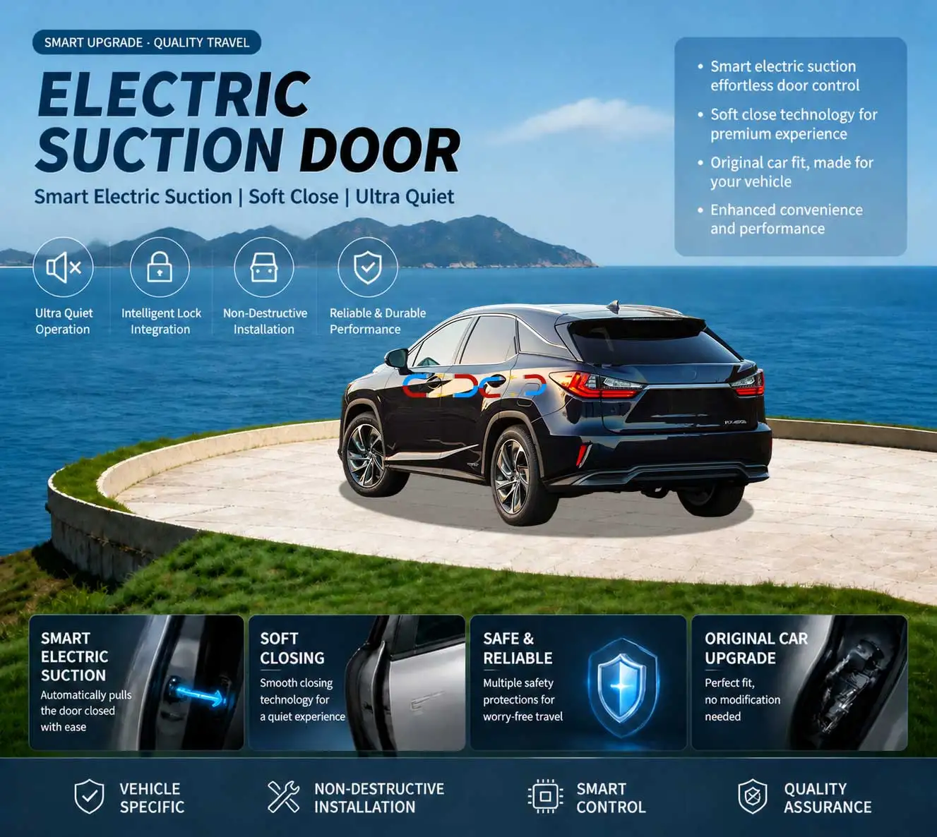 Car Specific Car Modification Auto Suction Soft Close Door Modification Parts & Accessories For Lexus RX AL20 2016-2022