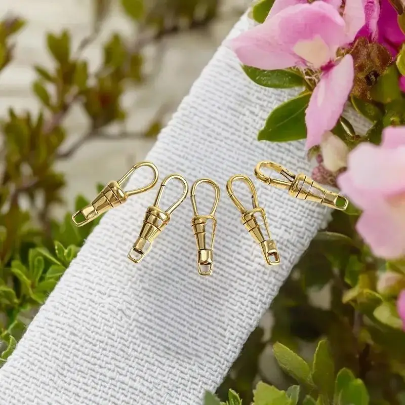 1pcs Brass Made Pattern Pocket Watch Swivel Clip Chain Spring Snap Hook 30mm 1.2 Inch Buckle Chain Pearl Gems DIY