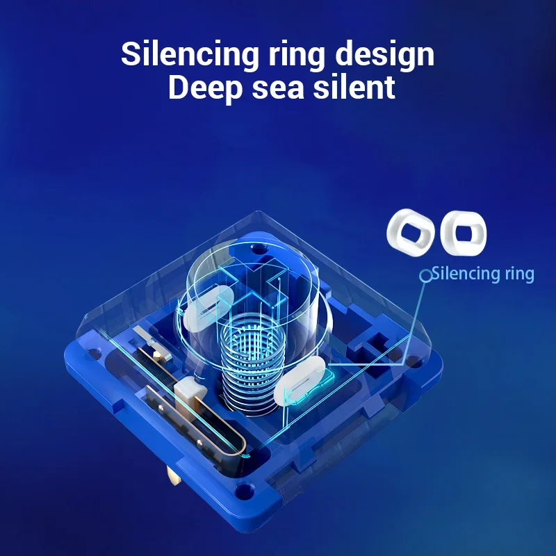 Kailh Deep Sea Silent Mini Switch Low Profile Switches 1353 RGB Mechanical Keyboard Island MINI Tactile Linear DIY Hitbox Switch