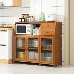 Kitchen Sideboards 찬장 Cabinet Bakers Rack, Dish Storage Rack, Microwave Oven Stand with Shelves, Standing Utility Cabinet 부엌 캐비닛