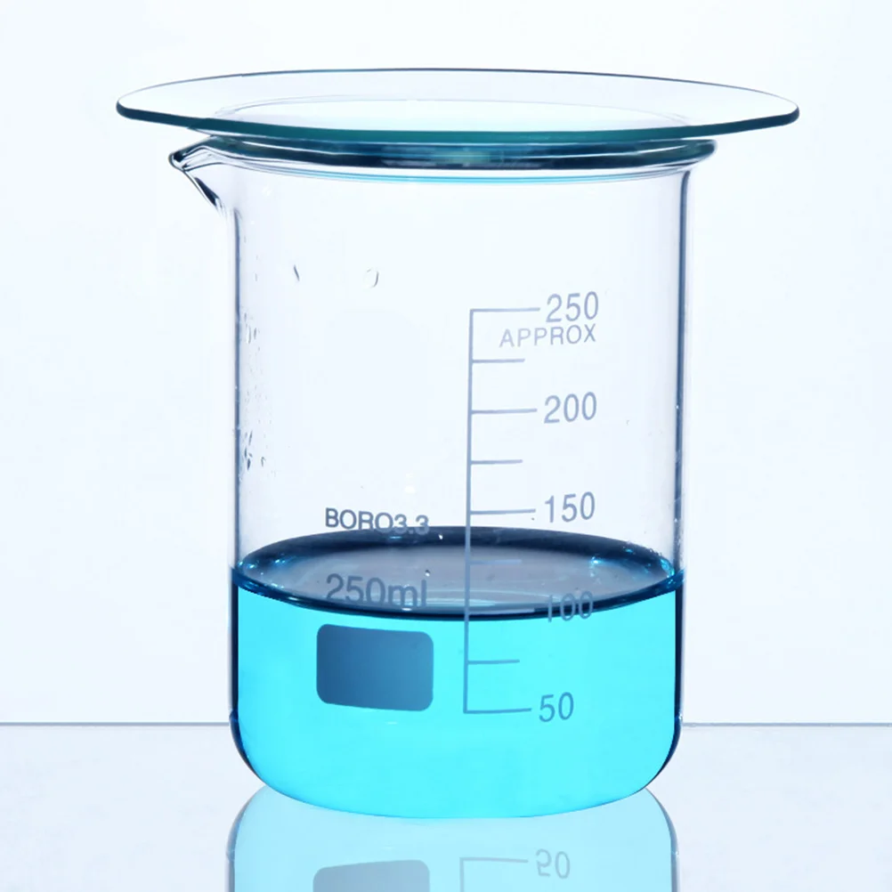 10 قطعة كوب زجاجي للساعة يغطي الزجاج الشفاف متعدد الأغراض غطاء طبق التبخر حاوية غطاء كوب المختبر