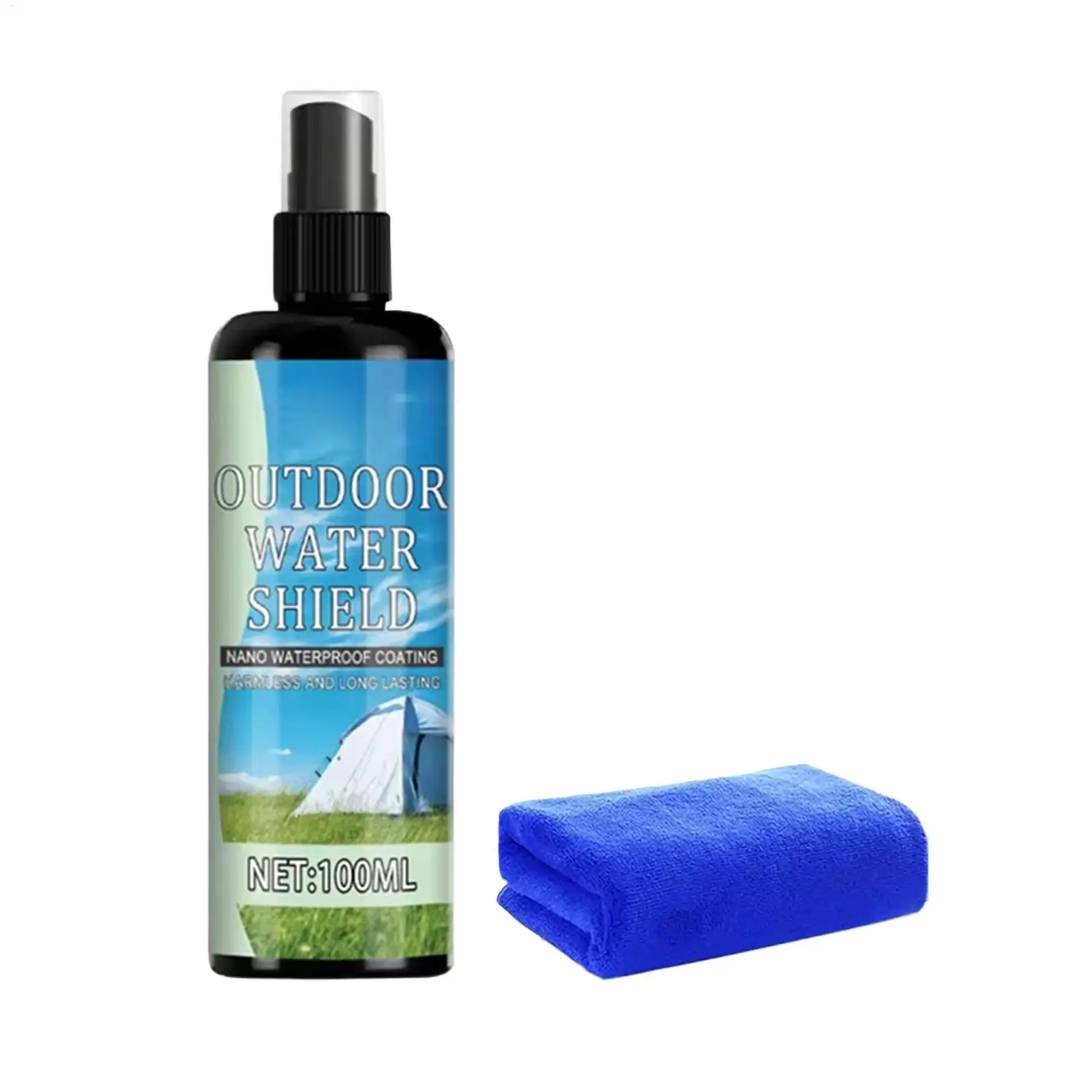 Spray Impermeabilizante para Telas 100ml, Líquido Impermeabilizante de Alta Resistencia, Protección Solar para Muebles de Patio, Tiendas de Campaña y Equipo de Camping