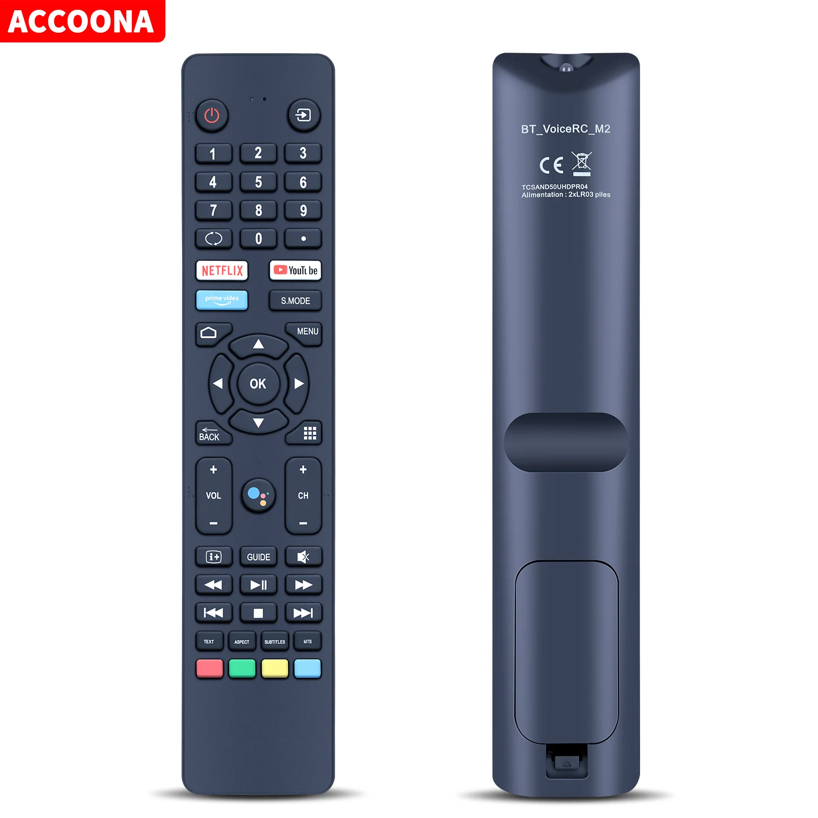 

Remote control tcsand50uhdpr04 for polaroid TV
