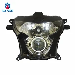 WAASE GSX-R 600 750 Motorcycle Front Headlight Headlamp Head Light Lamp Assembly For Suzuki GSXR600 GSXR750 K4 K5 2004 2005