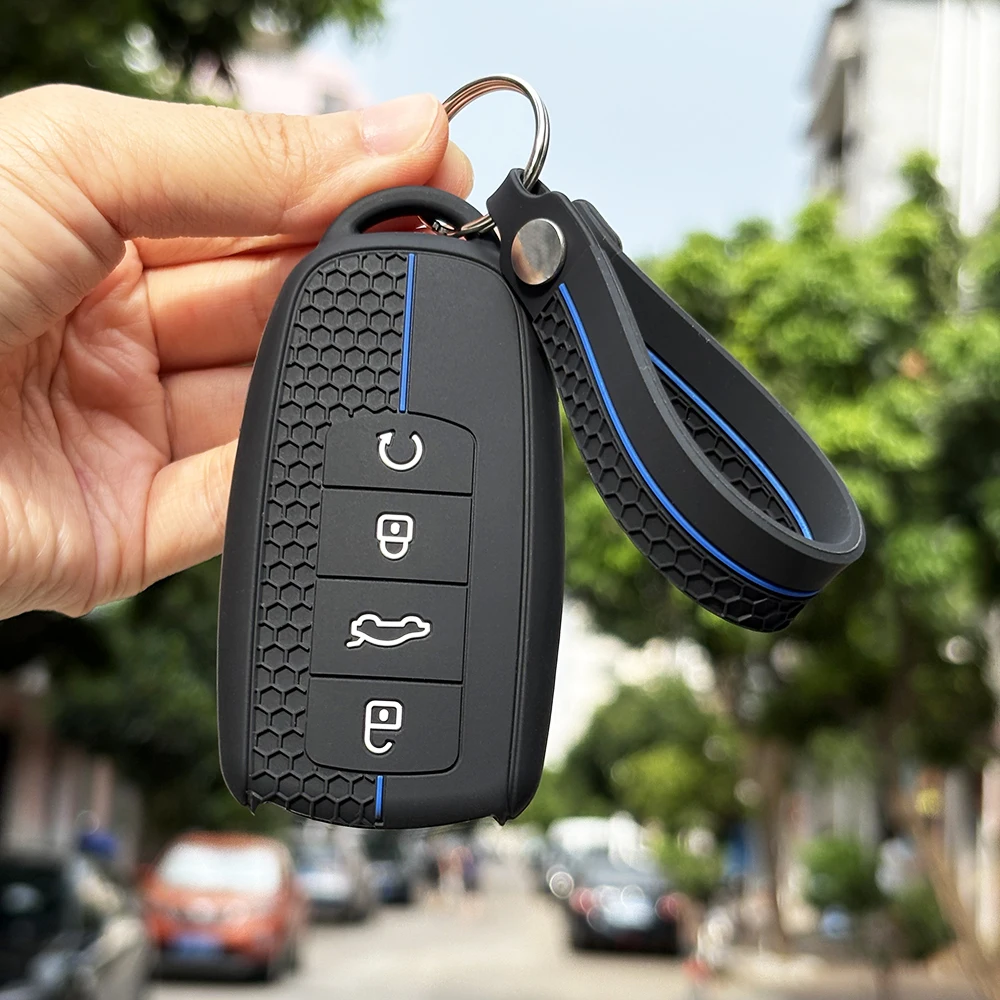 Soft Keychain Fob Case For Chery Jaecoo J7 J8 7 Phev 2025 2024 2023 Tigo 8 Pro Max Omoda C5 Holder Key Case Cover Accessories