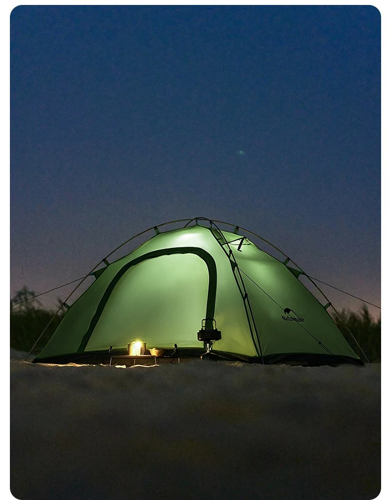 Naturehike 2026 Neues Campingzelt Großer Raum Mückenschutz Strandzelte Ultraleichtes Schnellaufbau 2-Personen Outdoor Wanderzelt – Detail 11