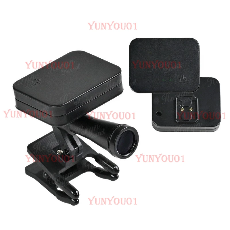 Wireless 5W Headlight Headlamp Portable with Optical Filter for Dental Loupes Lab Medical Magnifier Magnification Binocular