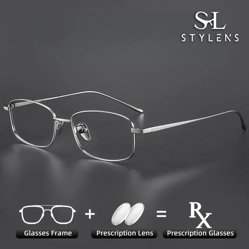 

STYLENS, новый дизайн, сверхлегкие квадратные очки, фотохромные мужские квадратные очки с защитой от синего луча, очки по индивидуальному заказу, 8027