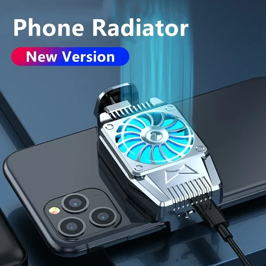 H15 Mobile Phone Cooler Cooling Radiator Mini Cooling Fan Radiator Air Cooler Cool Gadgets Coolers Portable PhoneAir Conditioner