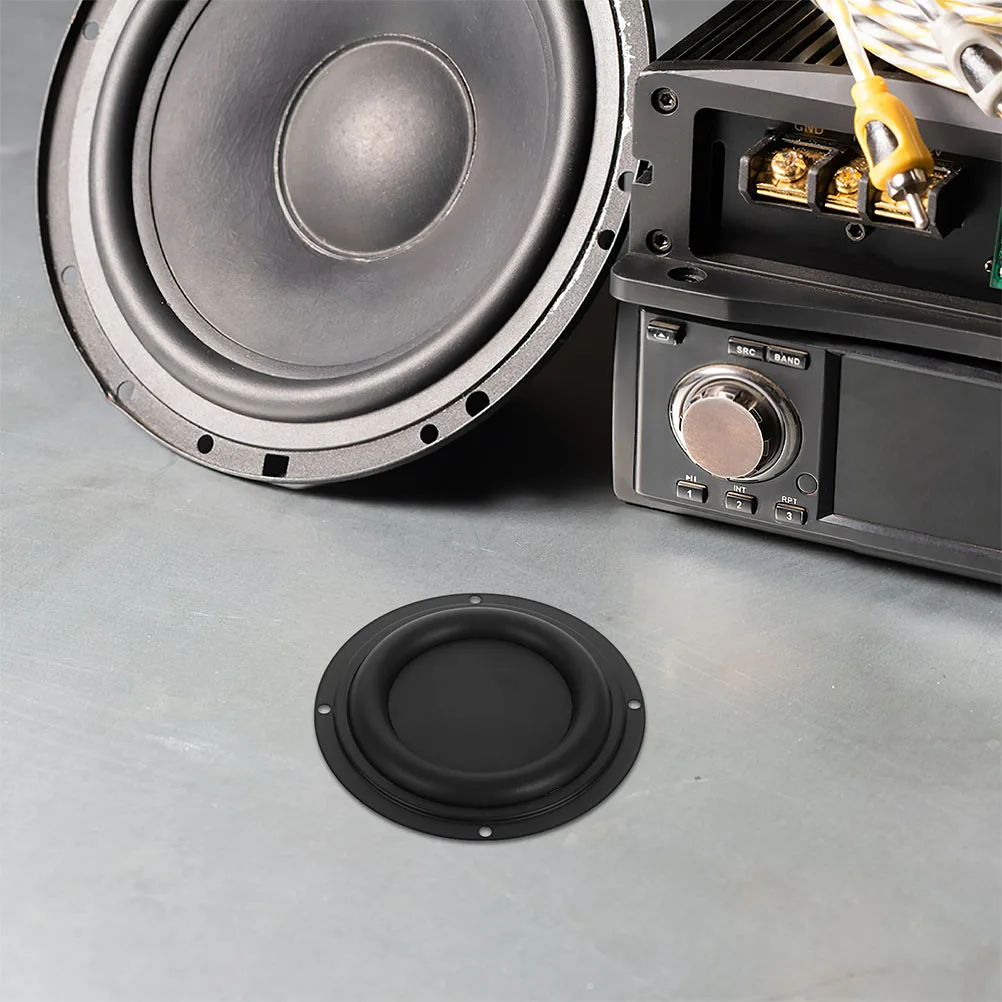 

2pcs Round Bass Radiator Subwoofer Membrane Rubber Replacement For Loudspeaker Audio Diy Repair Speaker Bass Vibration Membrane
