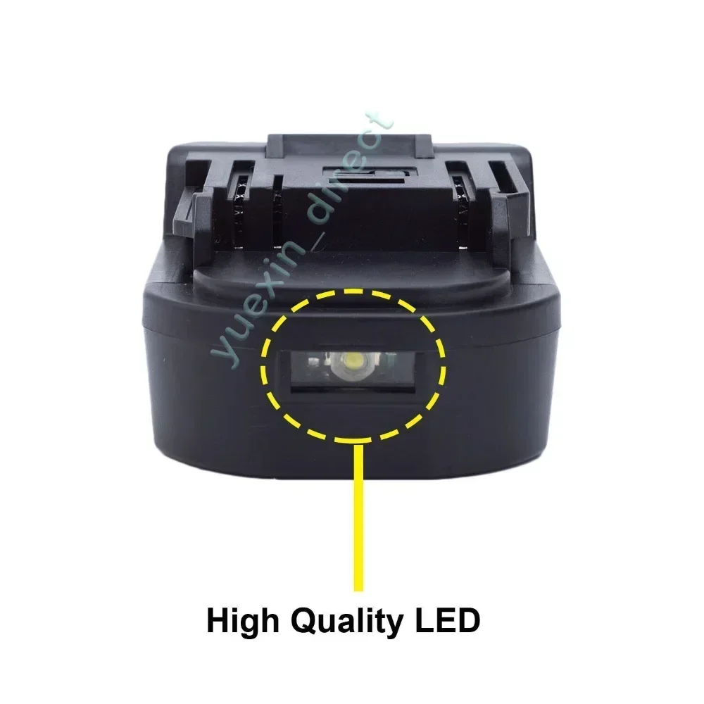 Imagem -05 - Conversor de Adaptador de Bateria para Dewalt Dcb para Makita 18v Li-ion Bl1850 Ferramentas com Usb e Luz Led Ferramentas Não Incluídas