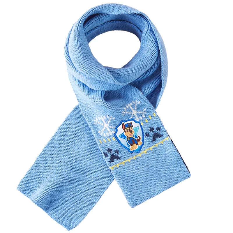 HOT Genuine Paw Patrol Scarf Kids Winter Warm Muffler Plush Gloves Girls Boys Children Chase Skye Marshall Everest age 2-10Y