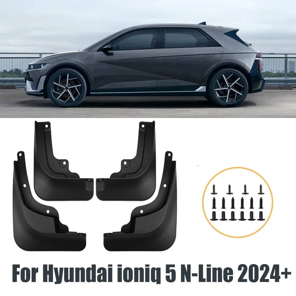 

Car Mudflaps Mudguards For Hyundai Ioniq 5 N-Line 2024+ Mudguards Tire Fenders Anti-Snow Anti-Sand Guard Protector