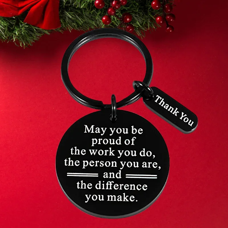 fashion Colleague Appreciation Gift Keychain   Thank You Coworker Leaving Gift Key Chain May You Be Proud of The Work You Do