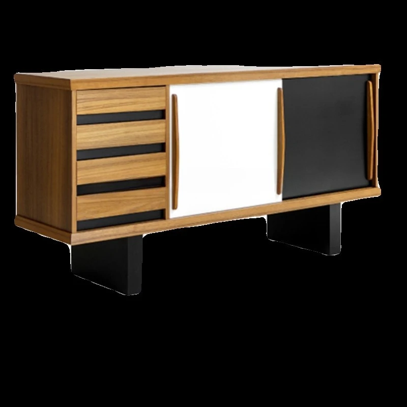 

Retro style home entrance locker floor against the wall multi-functional dining side cabinet storage sofa side cabinet