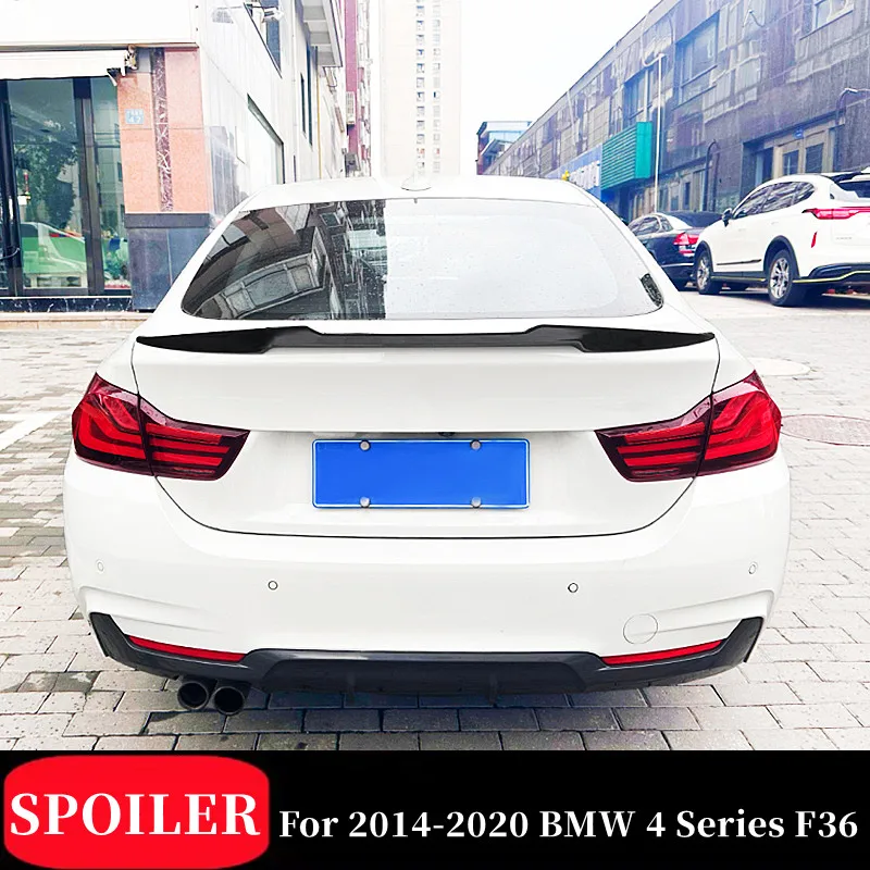 

For 2014-2020 BMW 4 Series F36 M4 Style Carbon Glossy Black Rear Trunk Lid Car Spoiler Wings Exterior Tuning Accessories