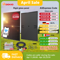 DOKIO 800W Waterproof Solar Panel with 800W Micro Inverter Complete Balcony Power Station Kit Plug and Play Home System