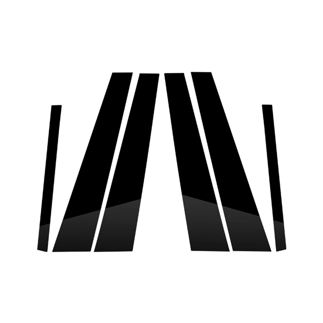 

Для BMW- 7 серий 2009-2015 Автомобильная дверь окно BC столб крышка полоса панель отделка ПК черный 6