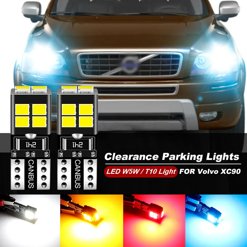 2pcs For Volvo XC90 2002-2014 2006 2007 2008 2009 2010 2011 2012 2013 LED Parking Light Clearance Lamp CANbus