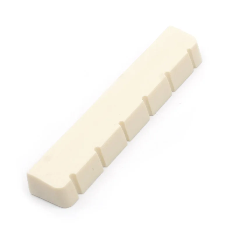 High Quality Ivory Color Classical Guitar Nut, Precision Plastic Top Nut for Acoustic Guitar Bridge Common Guitar Parts