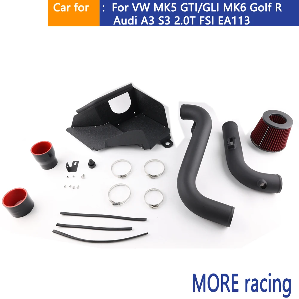 

Kit de Admisión de Aire Frío para Motor Compatible con VW Golf MK5 MK6 GTI Passat EA888 GEN2 1.8T 2.0T Audi TT A3 Skoda Octavia