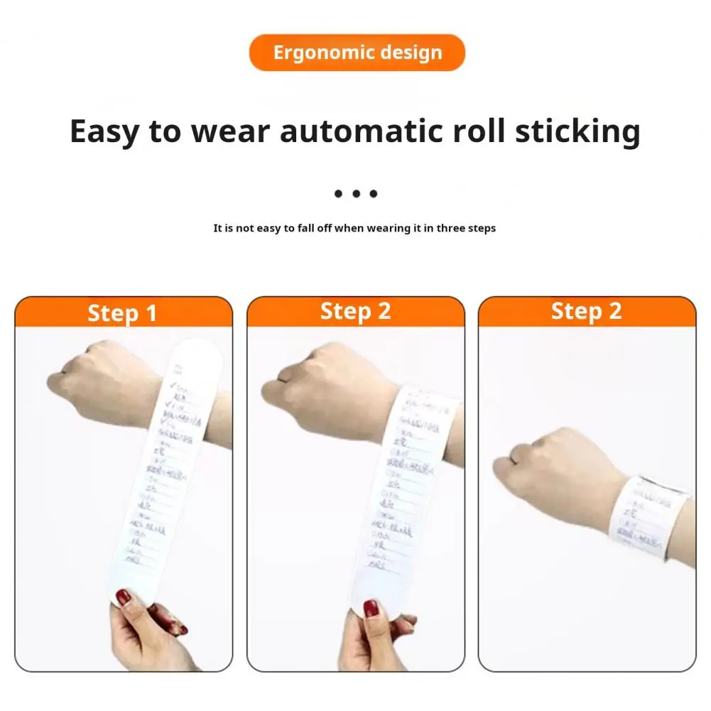 To-do List Wristband Waterproof Silicone Memo Wristband Set with Ballpoint Pen Eraser Reusable To-do List Band for Notes