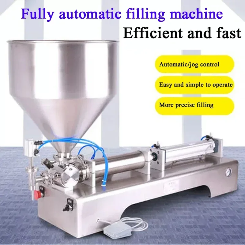 

PBOBP Wholesale Paste Filling Machine Pneumatic Viscous Liquid Sauce Gel Peanut Butter with Conveyor Packaging Production