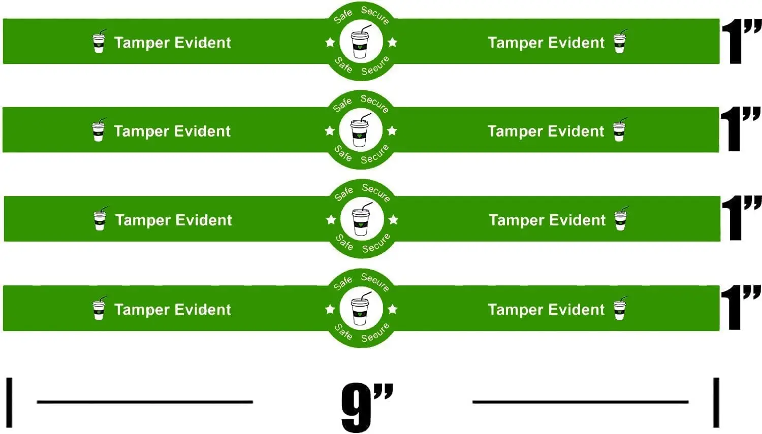 5roll Safe Secure Tamper Evident Seals Stickers for Drink Lids 1