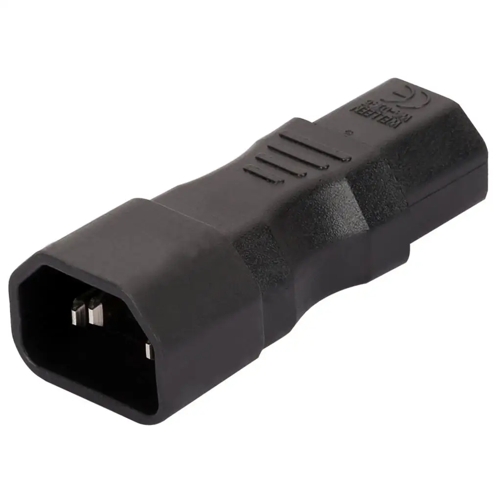 WA-0146 Power Adapter IEC 320-C14 Male to 320-C13 Female Plug Adapter