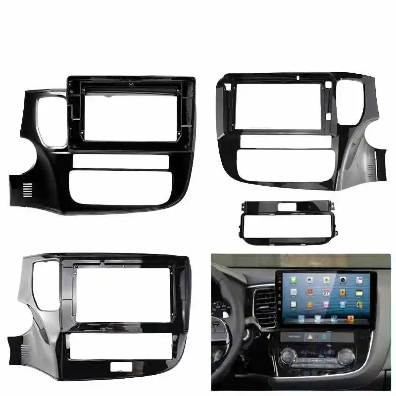 

Панель лицевой панели радиоприемника Android 9–10 дюймов для Outlander — монтажный комплект приборной панели 2014–2021 гг.